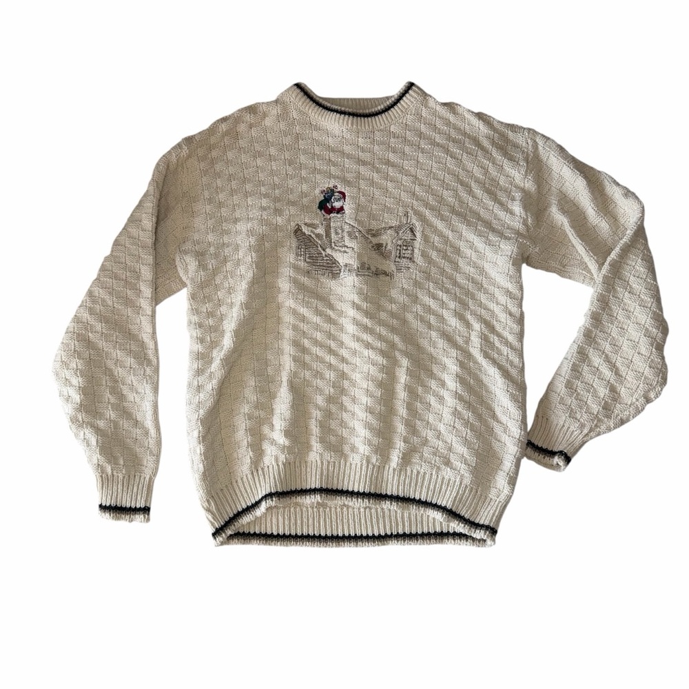 Shenandoah 90’s Vintage Beige Christmas Sweater
